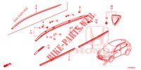ZIERLEISTE/DACHSCHIENE  für Honda HR-V DIESEL 1.6 EXECUTIVE 5 Türen 6 gang-Schaltgetriebe 2016