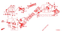 AUSPUFFROHR/SCHALLDAEMPFER (1.5L) für Honda HR-V 1.5 EXECUTIVE 5 Türen 6 gang-Schaltgetriebe 2017