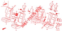 RUECKSITZ/SITZGURT,(2D)  für Honda HR-V 1.5 EXECUTIVE 5 Türen 6 gang-Schaltgetriebe 2017