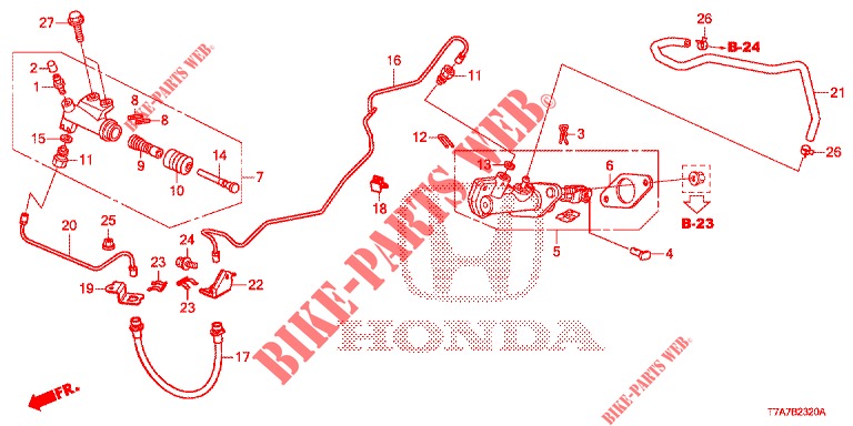 HAUPTBREMSZYLINDER (1.5L) (LH) für Honda HR-V 1.5 EXECUTIVE 5 Türen 6 gang-Schaltgetriebe 2017