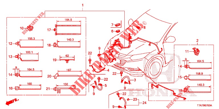 KABELBAUM (LH) (1) für Honda HR-V 1.5 EXECUTIVE 5 Türen 6 gang-Schaltgetriebe 2017