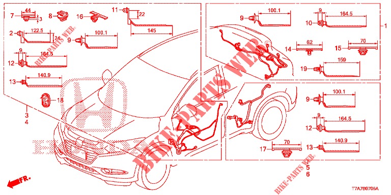 KABELBAUM (LH) (6) für Honda HR-V 1.5 EXECUTIVE 5 Türen 6 gang-Schaltgetriebe 2017