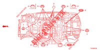 GUMMITUELLE (INFERIEUR) für Honda HR-V DIESEL 1.6 COMFORT 5 Türen 6 gang-Schaltgetriebe 2017