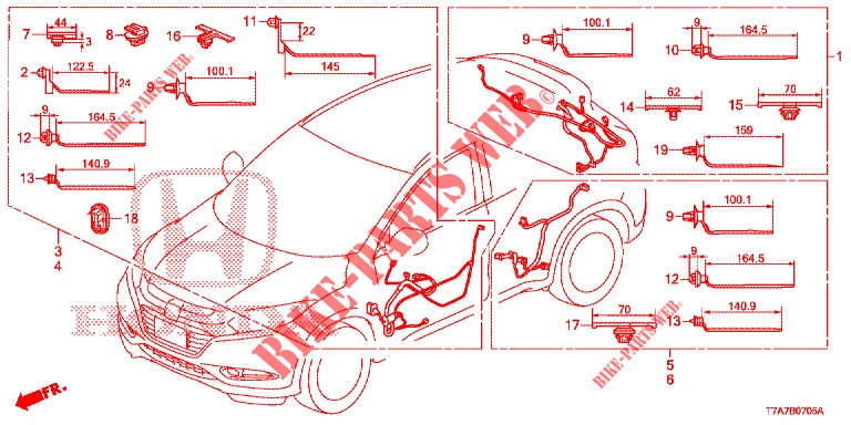 KABELBAUM (LH) (6) für Honda HR-V DIESEL 1.6 EXCLUSIVE 5 Türen 6 gang-Schaltgetriebe 2017