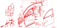 TUERTAFELN, VORNE(2D)  für Honda HR-V DIESEL 1.6 EXECUTIVE 5 Türen 6 gang-Schaltgetriebe 2017