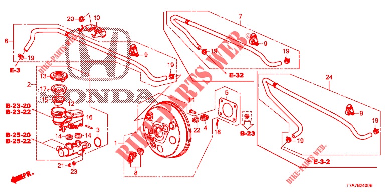 HAUPTBREMSZYLINDER/MASTER POWER (LH) für Honda HR-V DIESEL 1.6 EXECUTIVE 5 Türen 6 gang-Schaltgetriebe 2017