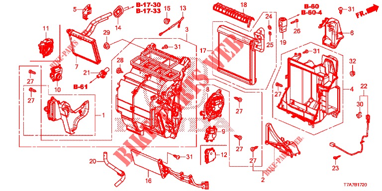 HEIZUNGSEINHEIT (LH) (KG) für Honda HR-V DIESEL 1.6 EXECUTIVE 5 Türen 6 gang-Schaltgetriebe 2017