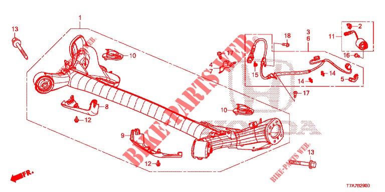 HINTERRADACHSE  für Honda HR-V DIESEL 1.6 EXECUTIVE 5 Türen 6 gang-Schaltgetriebe 2017