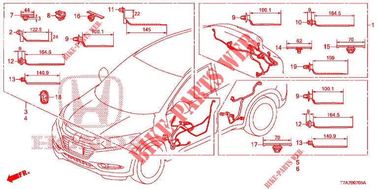 KABELBAUM (LH) (6) für Honda HR-V DIESEL 1.6 EXECUTIVE 5 Türen 6 gang-Schaltgetriebe 2017