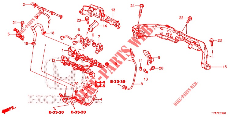 KRAFTSTOFF, SCHIENE/HOCHDRUCKPUMPE (DIESEL) für Honda HR-V DIESEL 1.6 EXECUTIVE 5 Türen 6 gang-Schaltgetriebe 2017