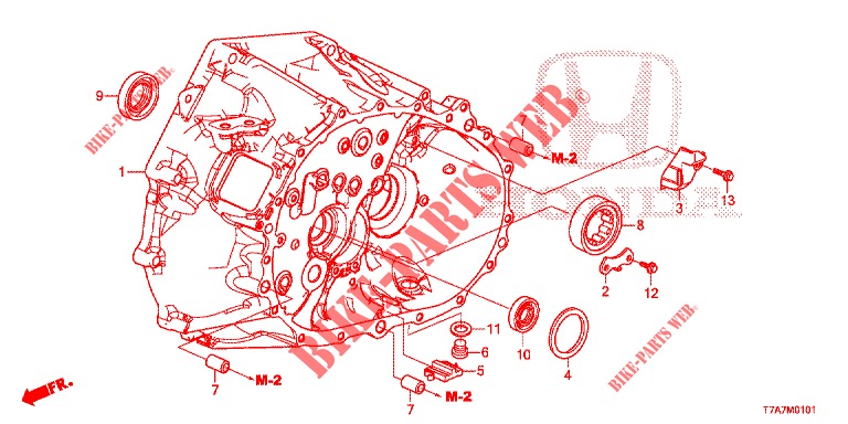 KUPPLUNGSGEHAEUSE (DIESEL) für Honda HR-V DIESEL 1.6 EXECUTIVE 5 Türen 6 gang-Schaltgetriebe 2017