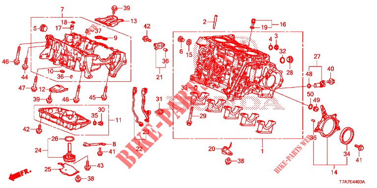 ZYLINDERBLOCK/OELWANNE (DIESEL) für Honda HR-V DIESEL 1.6 EXECUTIVE 5 Türen 6 gang-Schaltgetriebe 2017