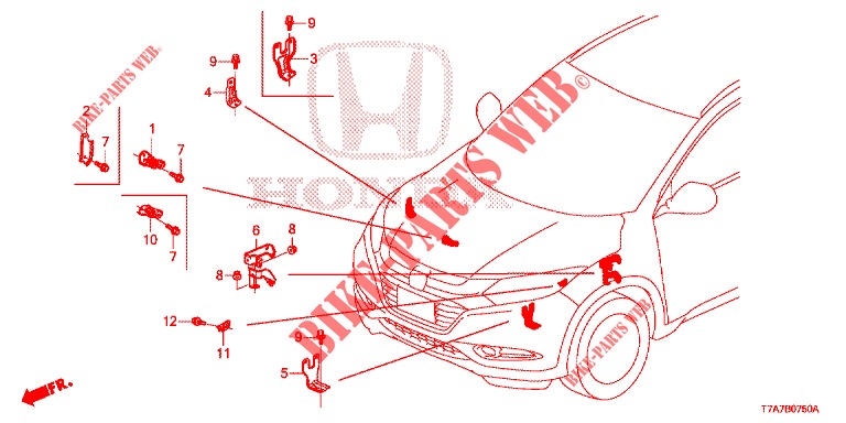 HALTERUNG, UNTERERDUNGSKABEL für Honda HR-V 1.5 EXCLUSIVE 5 Türen 6 gang-Schaltgetriebe 2018
