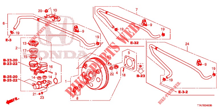 HAUPTBREMSZYLINDER/MASTER POWER (LH) für Honda HR-V 1.5 EXCLUSIVE 5 Türen 6 gang-Schaltgetriebe 2018