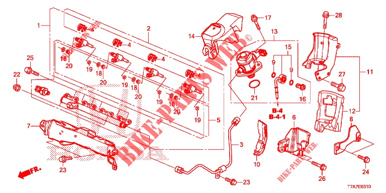 KRAFTSTOFFEINSPRITZUNG (1.5L) (KE/KG) für Honda HR-V 1.5 EXCLUSIVE 5 Türen 6 gang-Schaltgetriebe 2018
