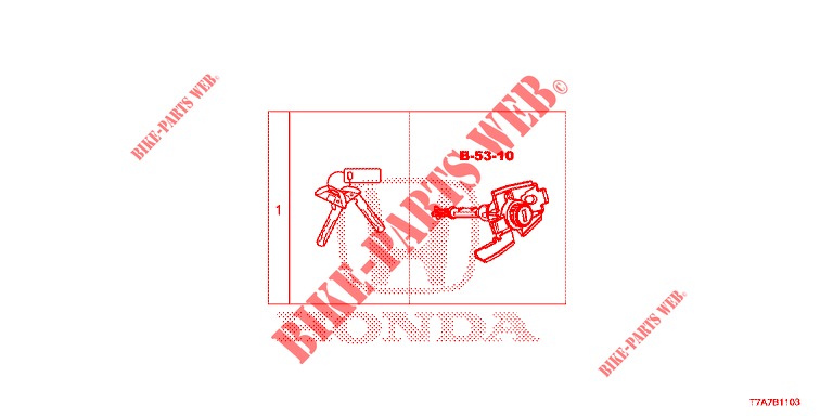 SCHLOSSZYLINDER (LH) (INTELLIGENT) für Honda HR-V 1.5 EXCLUSIVE 5 Türen 6 gang-Schaltgetriebe 2018