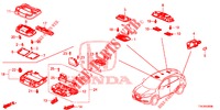 INNENLEUCHTE  für Honda HR-V 1.5 EXECUTIVE 5 Türen 6 gang-Schaltgetriebe 2018