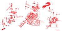 MOTORBEFESTIGUNGEN (1.5L) (MT) für Honda HR-V 1.5 EXECUTIVE 5 Türen 6 gang-Schaltgetriebe 2018