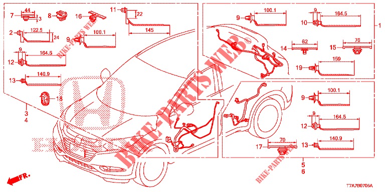 KABELBAUM (LH) (6) für Honda HR-V 1.5 EXECUTIVE 5 Türen 6 gang-Schaltgetriebe 2018