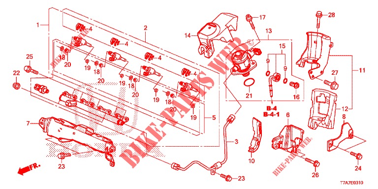 KRAFTSTOFFEINSPRITZUNG (1.5L) (KE/KG) für Honda HR-V 1.5 EXECUTIVE 5 Türen 6 gang-Schaltgetriebe 2018