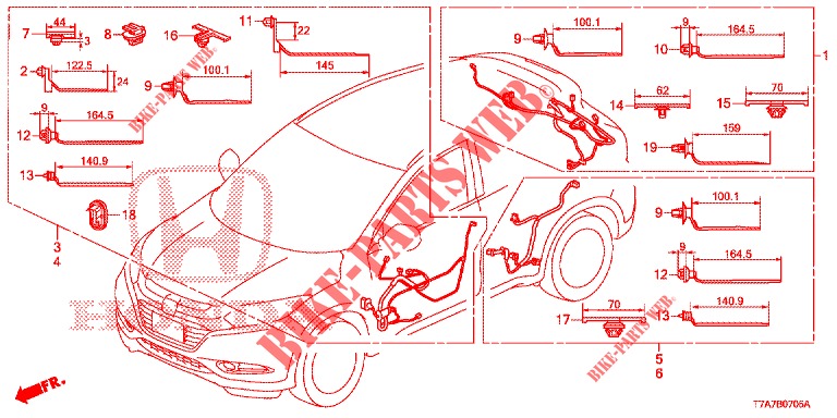 KABELBAUM (LH) (6) für Honda HR-V DIESEL 1.6 EXCLUSIVE 5 Türen 6 gang-Schaltgetriebe 2018