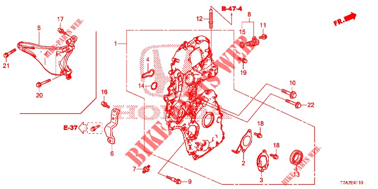 KETTENGEHAEUSE (DIESEL) für Honda HR-V DIESEL 1.6 EXCLUSIVE 5 Türen 6 gang-Schaltgetriebe 2018