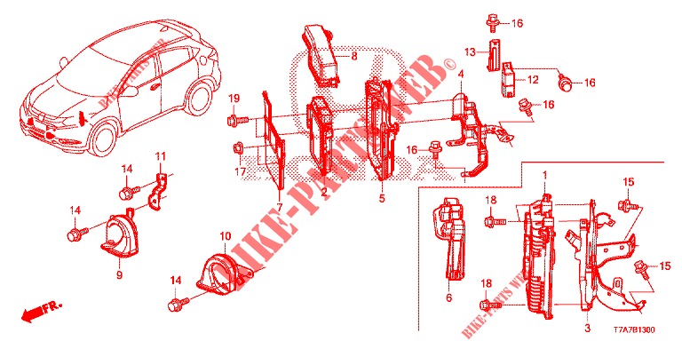 STEUERGERAT (COMPARTIMENT MOTEUR) (1) (KE/KG) für Honda HR-V DIESEL 1.6 EXCLUSIVE 5 Türen 6 gang-Schaltgetriebe 2018