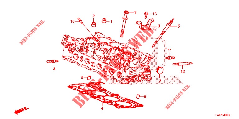 VENTILFUEHRUNGSDICHTUNG/GLUEHKERZE (DIESEL) für Honda HR-V DIESEL 1.6 EXCLUSIVE 5 Türen 6 gang-Schaltgetriebe 2018