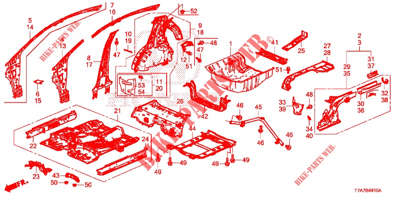 BODEN/INNENBLECHE  für Honda HR-V DIESEL 1.6 EXECUTIVE 5 Türen 6 gang-Schaltgetriebe 2018