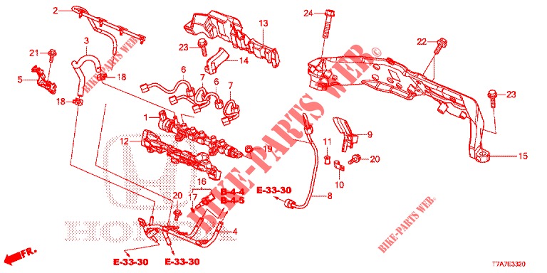 KRAFTSTOFF, SCHIENE/HOCHDRUCKPUMPE (DIESEL) für Honda HR-V DIESEL 1.6 EXECUTIVE 5 Türen 6 gang-Schaltgetriebe 2018