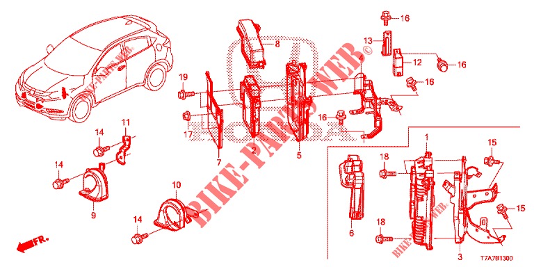 STEUERGERAT (COMPARTIMENT MOTEUR) (1) (KE/KG) für Honda HR-V DIESEL 1.6 EXECUTIVE 5 Türen 6 gang-Schaltgetriebe 2018