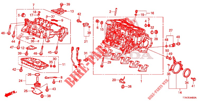 ZYLINDERBLOCK/OELWANNE (DIESEL) für Honda HR-V DIESEL 1.6 EXECUTIVE 5 Türen 6 gang-Schaltgetriebe 2018