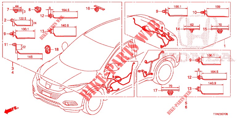 KABELBAUM (LH) (6) für Honda HR-V 1.5 COMFORT 5 Türen 6 gang-Schaltgetriebe 2019