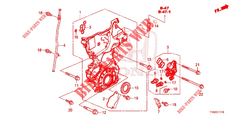 KETTENGEHAEUSE (1.5L) (DOHC) für Honda HR-V 1.5 COMFORT 5 Türen 6 gang-Schaltgetriebe 2019