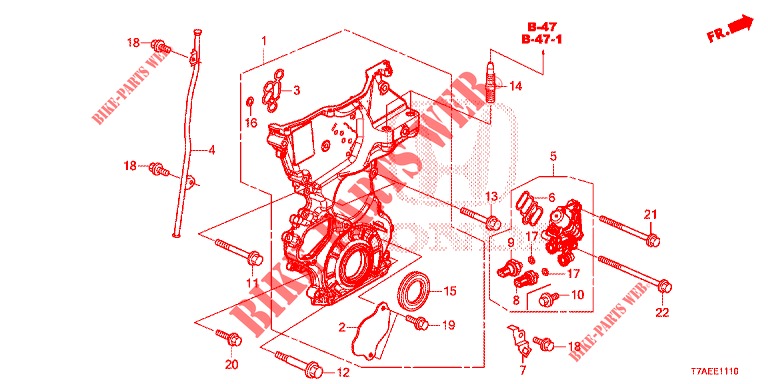 KETTENGEHAEUSE (1.5L) (DOHC) für Honda HR-V 1.5 EXCLUSIVE NAVI 5 Türen 6 gang-Schaltgetriebe 2019