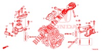 MOTORBEFESTIGUNGEN (AT) (1.5L) (DOHC) (TURBO) für Honda HR-V 1.5 SPORT 5 Türen vollautomatische 2019