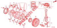 KOLBEN/KURBELWELLE  für Honda HR-V DIESEL 1.6 COMFORT 5 Türen 6 gang-Schaltgetriebe 2019