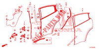TUERBLECHE, HINTEN(4D)  für Honda HR-V DIESEL 1.6 COMFORT 5 Türen 6 gang-Schaltgetriebe 2019