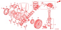 KOLBEN/KURBELWELLE  für Honda HR-V DIESEL 1.6 ELEGANCE 5 Türen 6 gang-Schaltgetriebe 2019