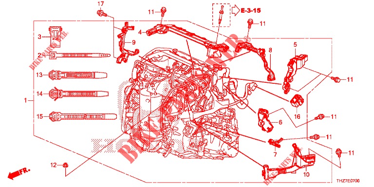 KABELBAUM(1)  für Honda HR-V DIESEL 1.6 EXECUTIVE 5 Türen 6 gang-Schaltgetriebe 2019