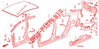 AUSSENBLECHE/TAFEL, HINTEN  für Honda INSIGHT 1.3 IMA COMFORT 5 Türen vollautomatische 2010