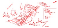 BODENMATTE/ISOLATOR  für Honda INSIGHT 1.3 IMA COMFORT 5 Türen vollautomatische 2010