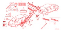 EMBLEME/WARNETIKETTEN  für Honda INSIGHT 1.3 IMA COMFORT 5 Türen vollautomatische 2010