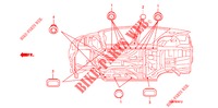 GUMMITUELLE (INFERIEUR) für Honda INSIGHT 1.3 IMA COMFORT 5 Türen vollautomatische 2010