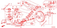 HAUPTBREMSZYLINDER/MASTER POWER (LH) für Honda INSIGHT 1.3 IMA COMFORT 5 Türen vollautomatische 2010