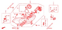 SCHEINWERFER (HALOGENE) für Honda INSIGHT 1.3 IMA COMFORT 5 Türen vollautomatische 2010
