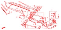 WINDSCHUTZSCHEIBENWISCHER (LH) für Honda INSIGHT 1.3 IMA COMFORT 5 Türen vollautomatische 2010
