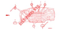 GUMMITUELLE (INFERIEUR) für Honda INSIGHT EXECUTIVE 5 Türen vollautomatische 2010