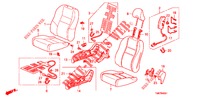 VORDERSITZ/SITZGURTE (D.) für Honda INSIGHT EXECUTIVE 5 Türen vollautomatische 2010