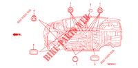 GUMMITUELLE (INFERIEUR) für Honda INSIGHT 1.3 IMA S 5 Türen vollautomatische 2010
